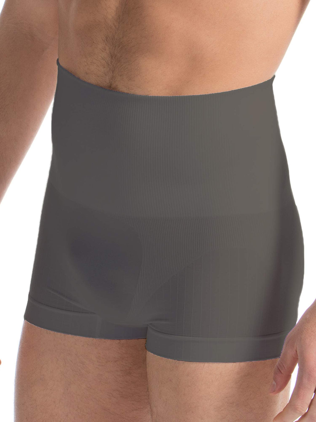Farmacell 402 (Grey, XXL) Men's Shaping Cotton Underwear - Control Boxer Briefs with Compression Waist Girdle - Flat Tummy - Back Support - Man’s Shapewear