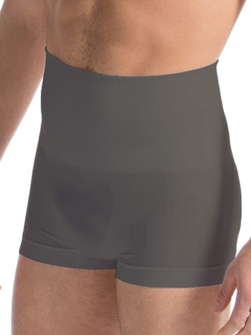 Farmacell 402 (Grey, XXL) Men's Shaping Cotton Underwear - Control Boxer Briefs with Compression Waist Girdle - Flat Tummy - Back Support - Man’s Shapewear