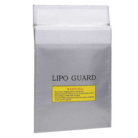 uxcell Fireproof Battery Safe Bag Charging Pouch Sack for Charge and Storage 230x300mm Silver Tone