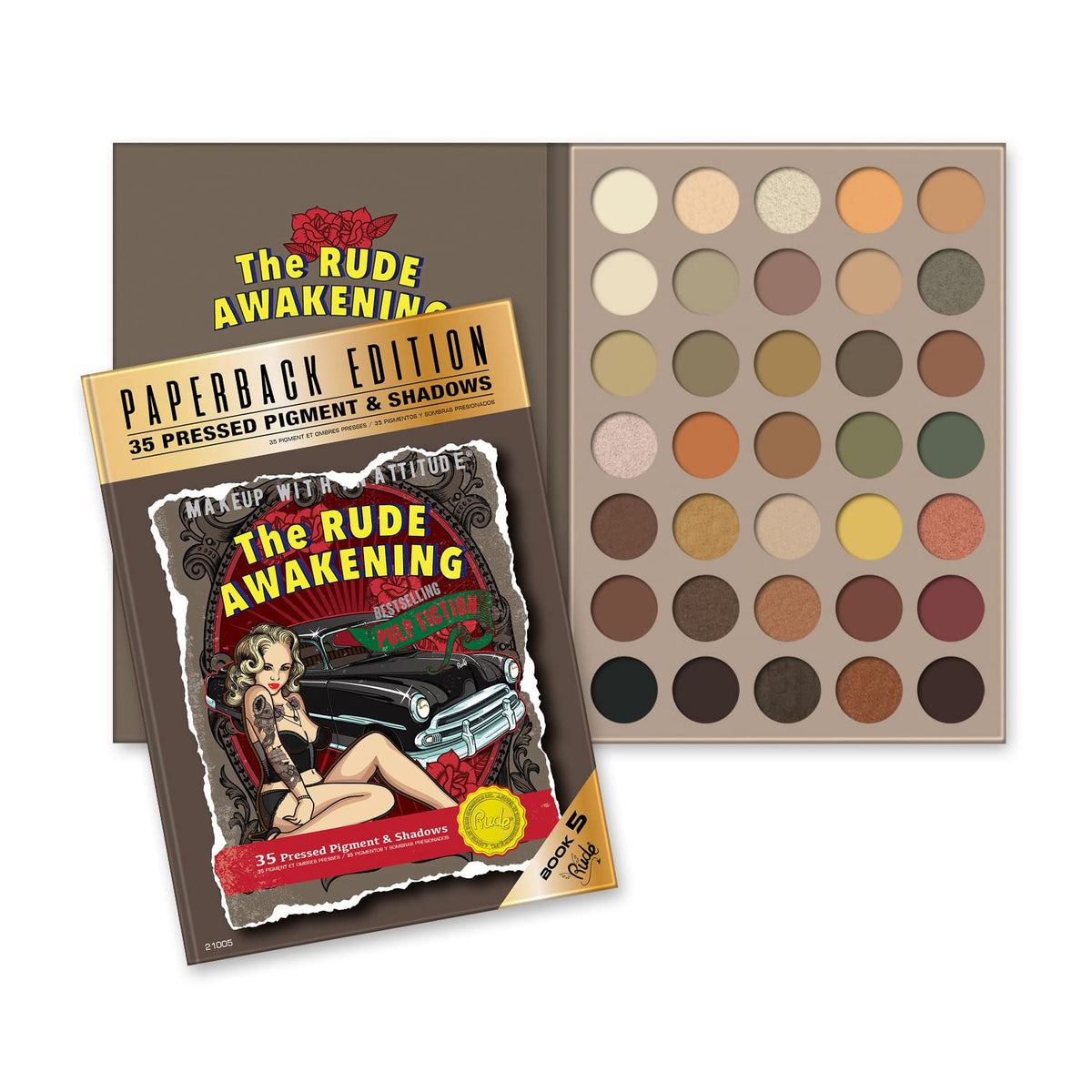 RUDE The Awakening Vegan Eyeshadow Palette - Paperback Edition