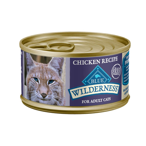 Blue Buffalo Blue Wilderness Chicken Canned Cat Food, 3 oz., Case of 24