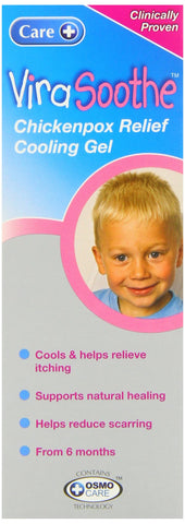 Care ViraSoothe Gel, Chickenpox Relief, Cools and Soothes Skin, Suitable 6+ Months Old, Supports Natural Healing, Helps Stop the Itch, Clinically Proven Effective Relief Against Symptoms, 50g Gel