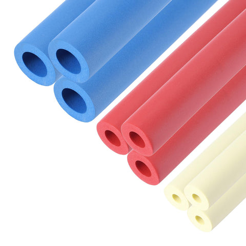 uxcell Foam Grip Tubing Pipe Handle Grip Foam Tube 12 Inch Long Comfort Grip Adaptive for Utensils Tools Pens 9 Pcs