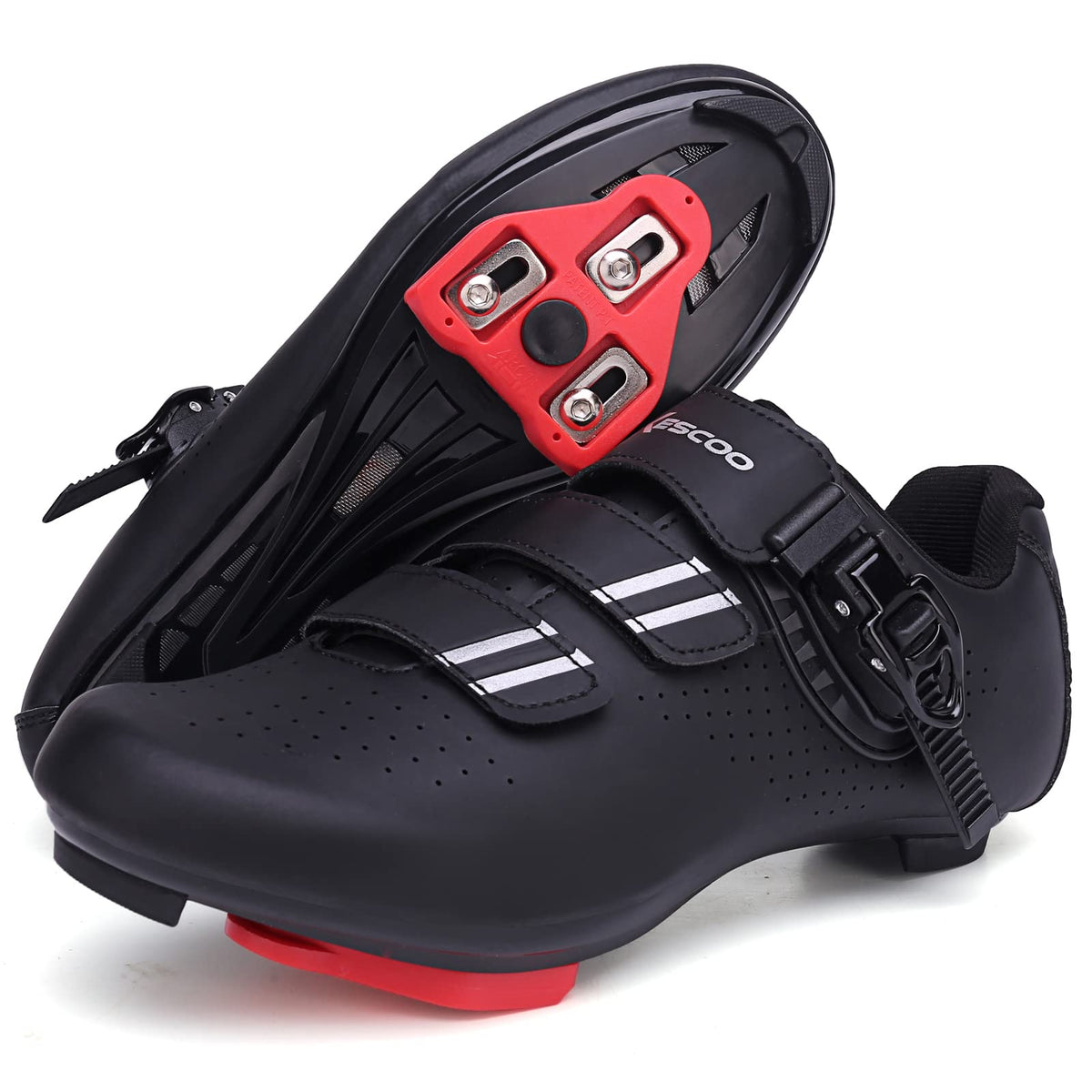 Cycling Shoes for Men Women Compatible with Peloton Bike Shimano SPD & Look ARC Delta for Indoor Spin Cycle Road Bike Shoes with Delta Cleats Pre-Installed, Black 11.5