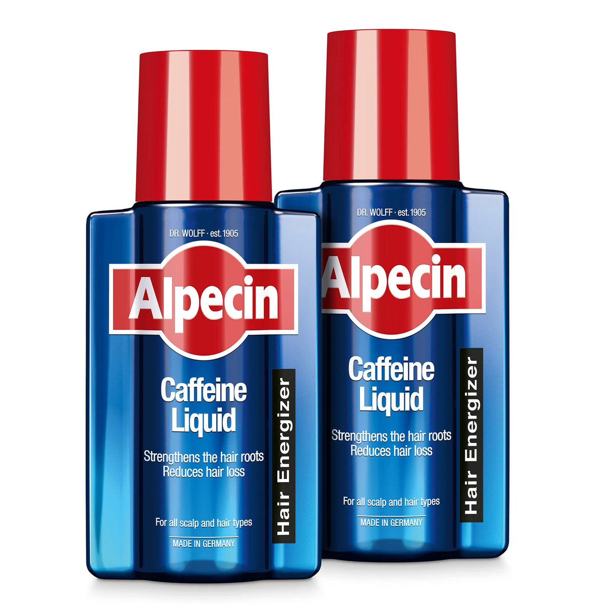 Alpecin Caffeine Liquid Hair Tonic 2x 200ml | Against Thinning Hair | Natural Hair Growth for Men | Energizer for Strong Hair | Hair Care for Men Made in Germany