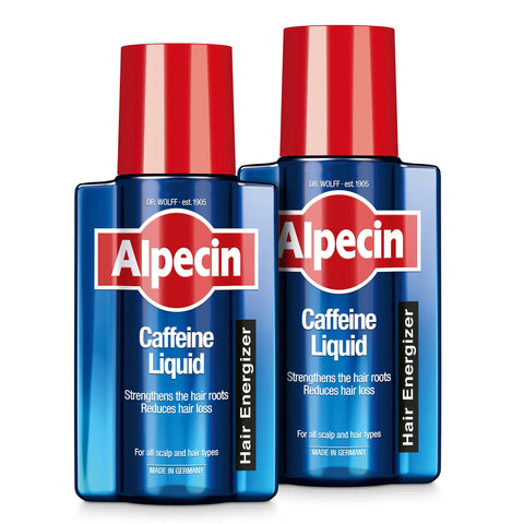 Alpecin Caffeine Liquid Hair Tonic 2x 200ml | Against Thinning Hair | Natural Hair Growth for Men | Energizer for Strong Hair | Hair Care for Men Made in Germany