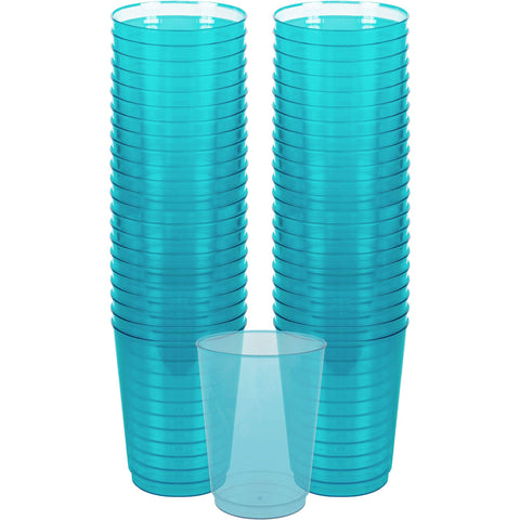 Caribbean Blue Plastic Cup Big Party Pack, 10 Oz., 72 Ct.
