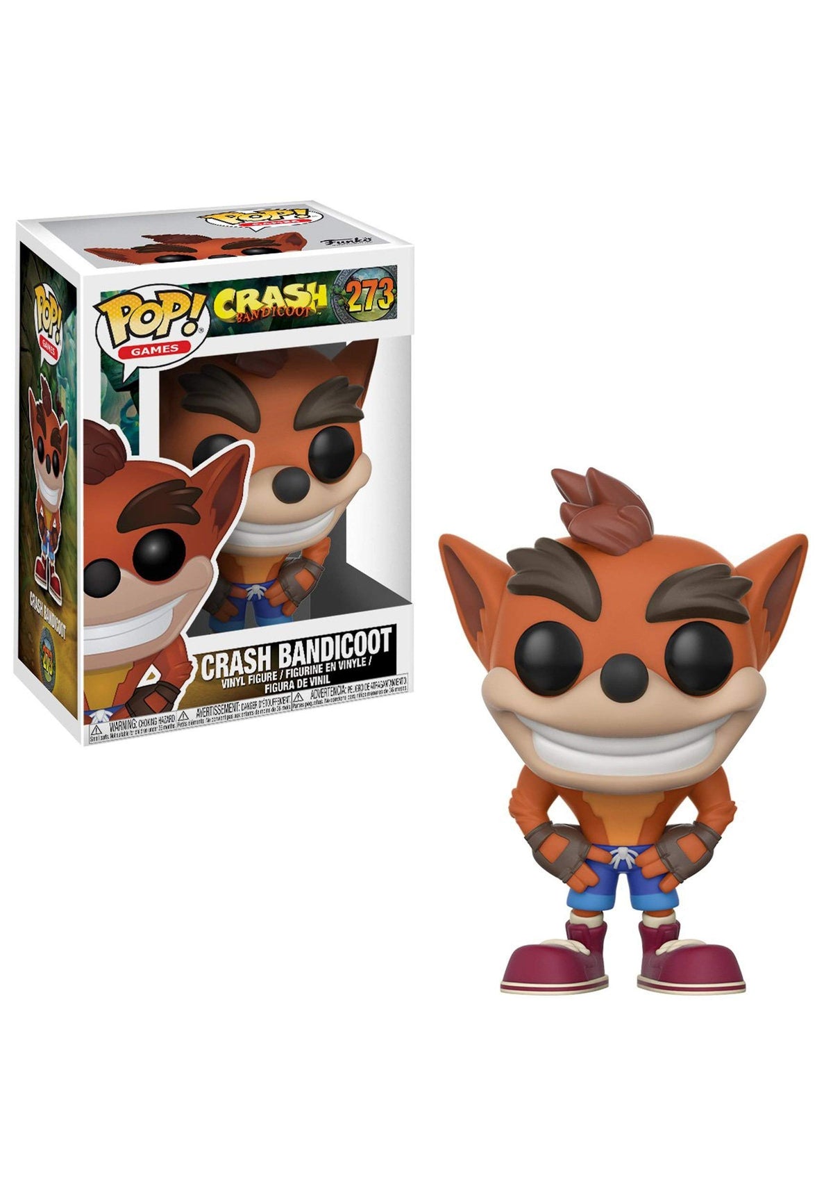 Funko POP! Games: Crash Bandicoot - Crash Bandicoot (styles may vary)