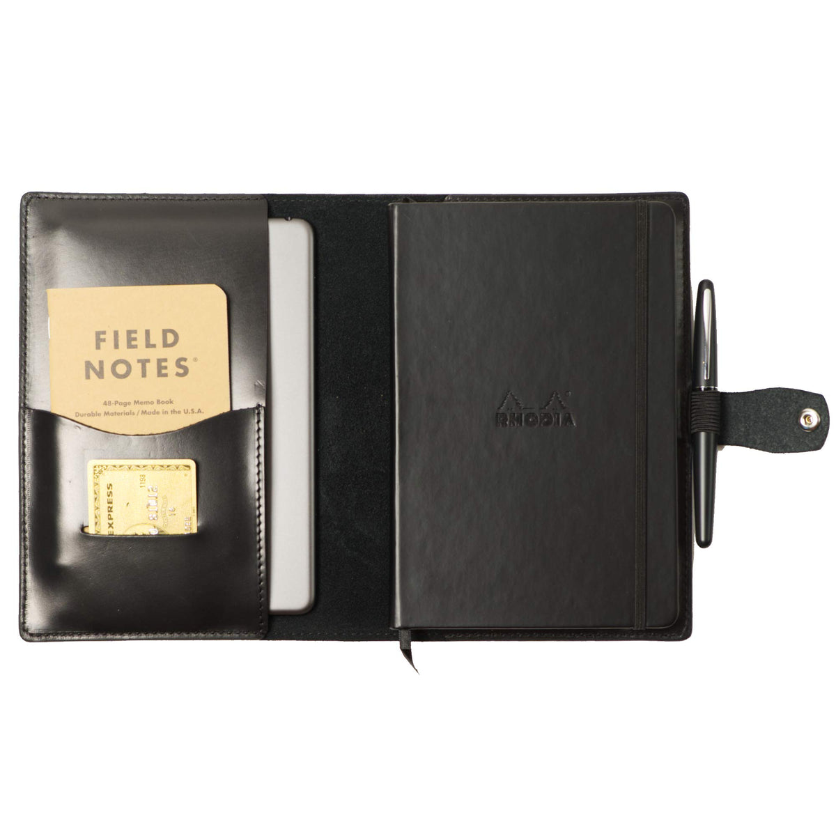 Leather Cover for A5 Notebooks/Handmade in The US/Horween Chromexcel Full Grain Leather/Rhodia, Leuchtturm1917, Hobinichi