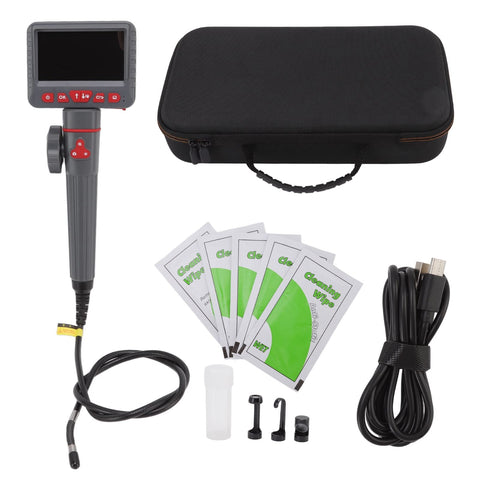 CHICIRIS Sewer Camera, Handheld Pipe Inspection Camera 1080p Industrial Borescope Endoscope with 8 LED Lights, 180 Degree Two Way Steering, 32GB Card, AGC-430N(1m/3.3ft)