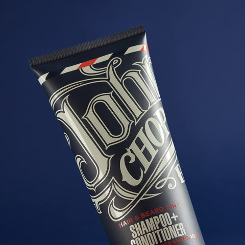 Johnny's Chop Shop - Born Lucky 2 in 1 Shampoo & Conditioner, Daily Hair Care for Men, (250ml) Pack of 2