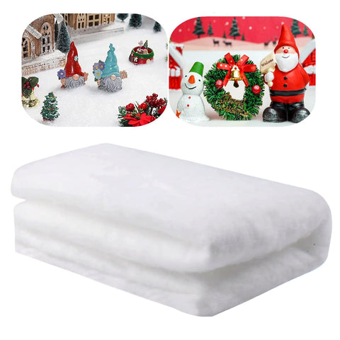 ASOPFYUM Snow Blanket Decoration, Christmas Artificial Snow (80 x 300 cm), Roll for Cotton Wool Decoration, Christmas, White Artificial Snow Mat, Snow Blanket Christmas Village, Christmas Snow for