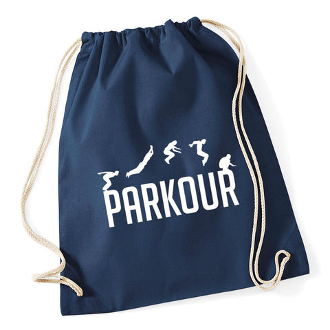 Hippowarehouse Parkour Drawstring Cotton School Gym Bag 37cm x 46cm, 12 litres