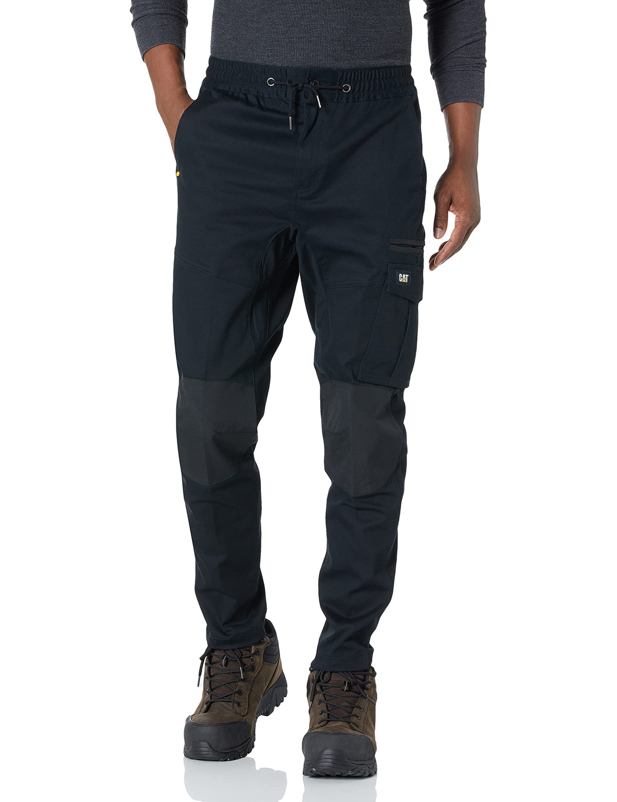 Caterpillar Men's Slim Fit Work Cargo Pant, Black, 28/30
