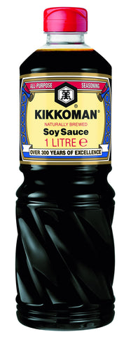 Kikkoman Soy Sauce 1 Litre (Pack of 6)