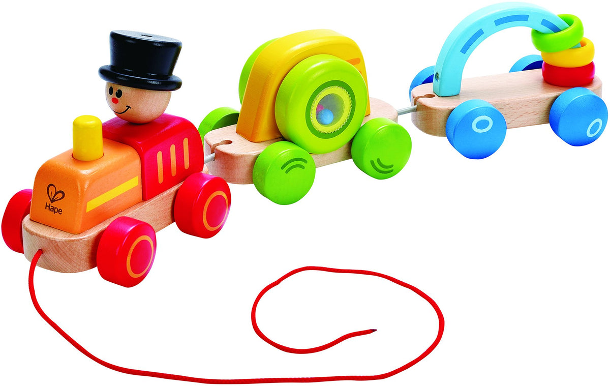 Hape Wooden Railway Triple Play Wooden Train Set