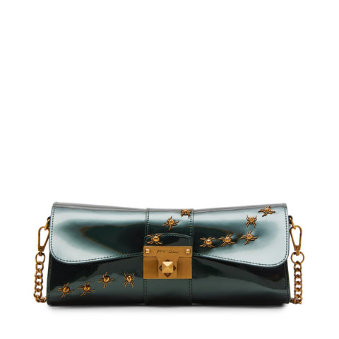 Betsey Johnson Women's Itsy Bitsy Convertible Clutch, Green, One Size