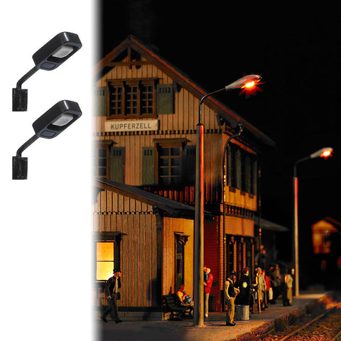 Busch 4132 Wall Lamps Rectangular 2/ HO Scale Model Lighting