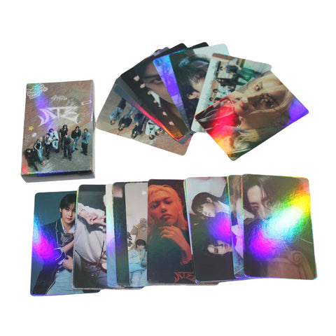 Stray Kids album ATE Photocards laser card Album 55PCS Stray Kids album ATE Photo Cards Stray Kids album ATE lomo card laser card Gift Lomo Cards Merch for Stray Kids Boys and Girls