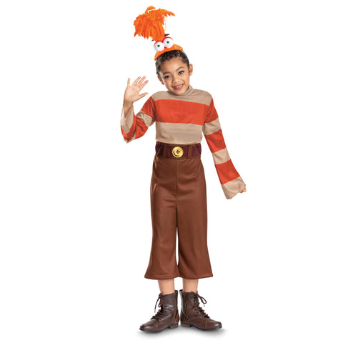 Disguise Inside Out Anxiety Costume for Kids, Official Inside Out Halloween Costume and Headpiece, Child Size (7-8)