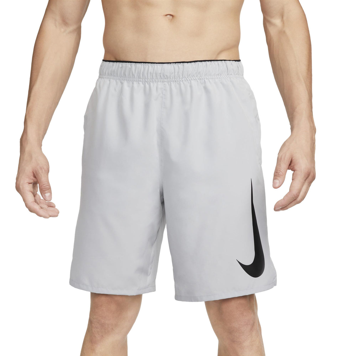 NIKE DX0904-077 M NK DF CHLNGER 9UL Short HBR Shorts Men's LT Smoke Grey/Black/Black/Black Size L
