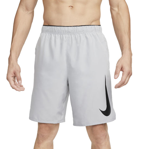 NIKE DX0904-077 M NK DF CHLNGER 9UL Short HBR Shorts Men's LT Smoke Grey/Black/Black/Black Size L