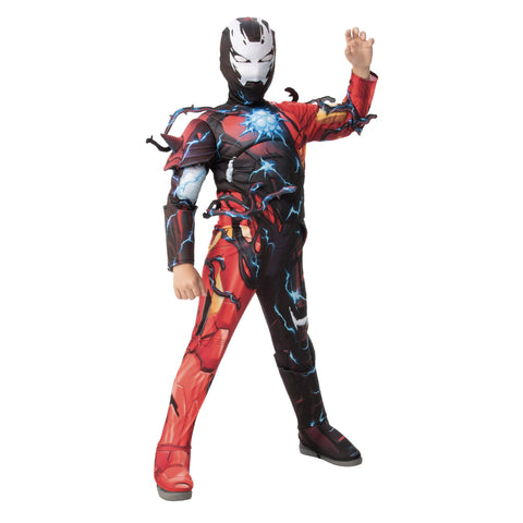 Rubie's Boy's Marvel Spider-Man Maximum Venom Deluxe Venomized Iron Man Costume, Small