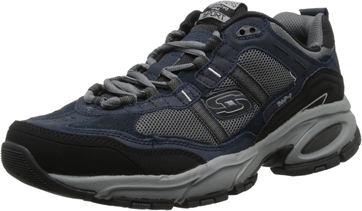 Skechers Sport Men's Vigor 2.0 Trait Memory Foam Sneaker, Navy/Grey, 7 M US