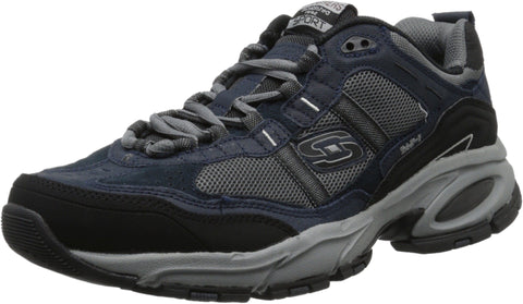 Skechers Sport Men's Vigor 2.0 Trait Memory Foam Sneaker, Navy/Grey, 7 M US