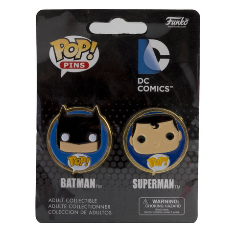 Funko Pop! DC Comics Pin Set - Batman And Superman
