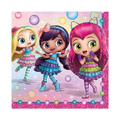 Paper Beverage Napkins | Little Charmers Tableware | 5" x 5" | 16 Pcs
