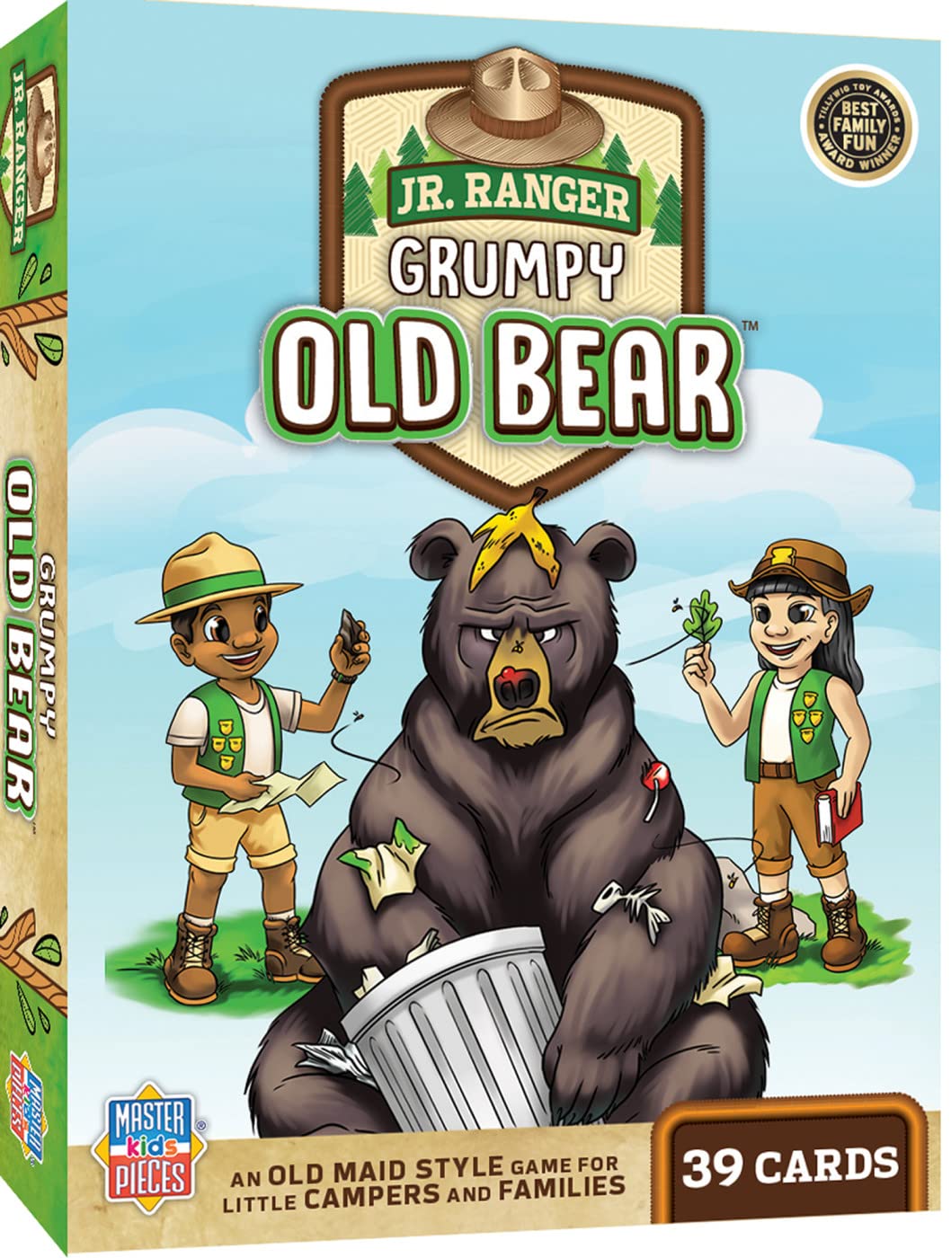 MasterPieces Licensed Kids Games - Jr Ranger - Grumpy Old Bear Kids Card Game Games for Kids & Family, Laugh and Learn