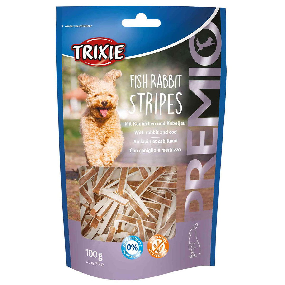 Premio Fish Rabbit Stripes, 100 g