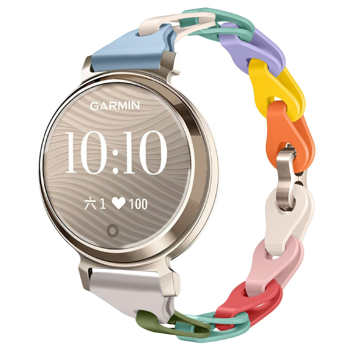 GIOPUEY Strap Compatible with Garmin Lily 2, Soft silicone Watch Strap, Strap Replacement [Wear-resistant] [breathable] - colorful2