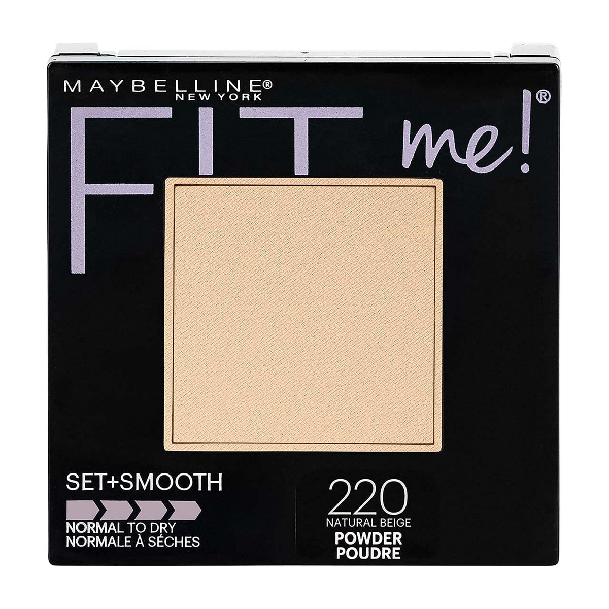 Maybelline New York Fit Me! Pressed Powder, Natural Beige [220] 0.30 oz (Pack...