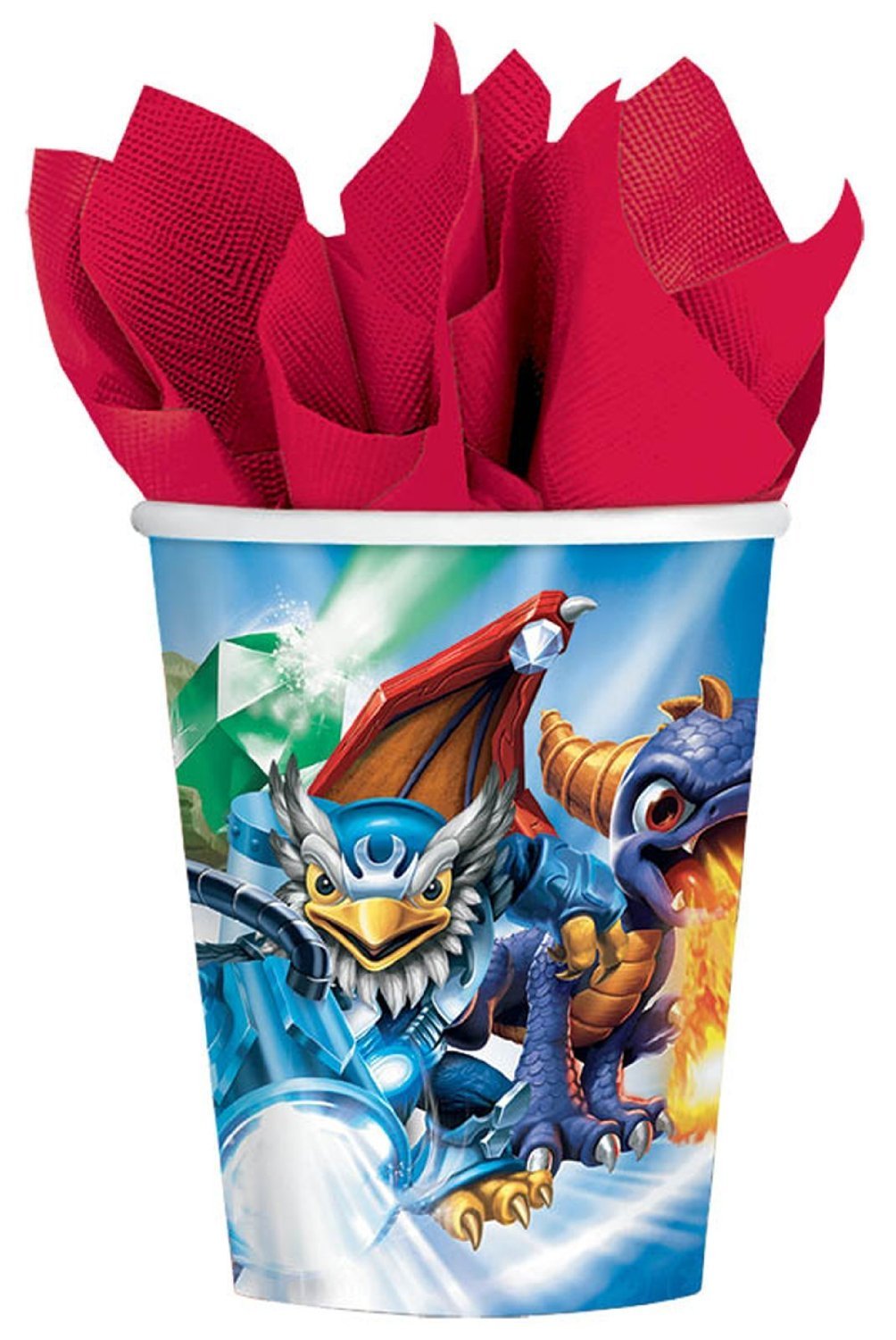Skylanders (8) Paper Cups Hot/Cold 9 ounces Party Supply