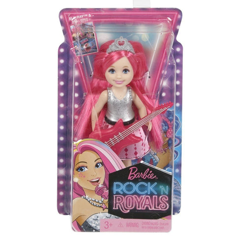 Barbie CKB69 - A Princess in Rockstar Camp - Chelsea Doll with Guitar, Pink