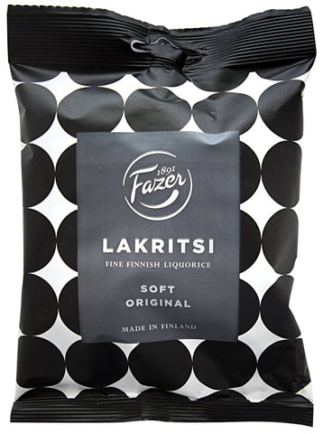 Fazer Lakritsi - Soft & Original - Fine Finnish Licorice - Bag 150g