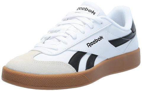 Reebok Unisex Smash Edge Suede Sneaker, White/Black/Gum, 10 US Men