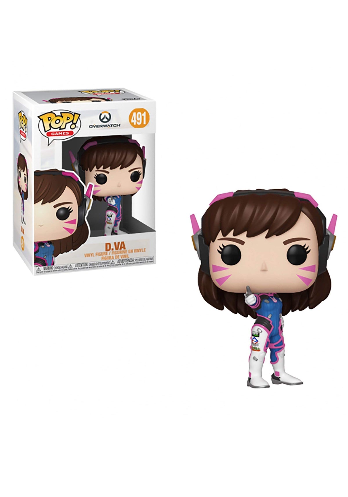 Funko POP! Games: Overwatch-D.Va Collectible Figure - Collectible Vinyl Figure - Gift Idea - Official Merchandise - for Kids & Adults - Video Games Fans - Model Figure for Collectors and Display