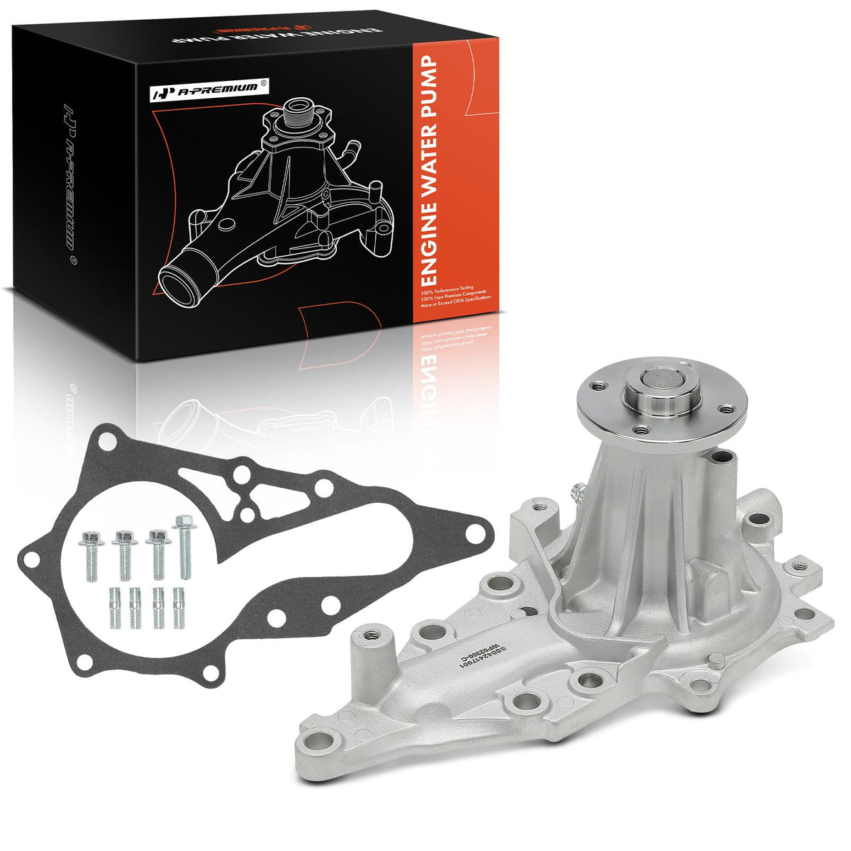 A-Premium Engine Water Pump with Gasket and O-Ring Compatible with Lexus IS300 2001-2005, GS300 1998-2005, 3.0L, Replace# 1610049875, 1610049876