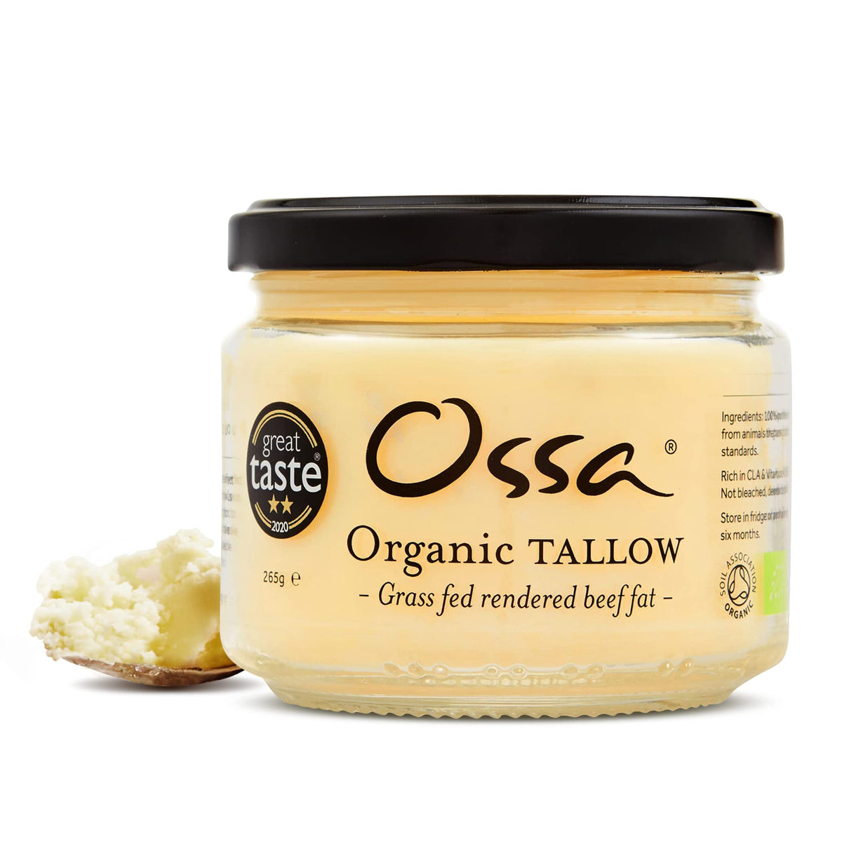Ossa Organic Tallow | Traditional Beef Fat or Beef Dripping, British Grassfed Cows | Organic & Keto (Tallow) - Parent (Tallow Single)