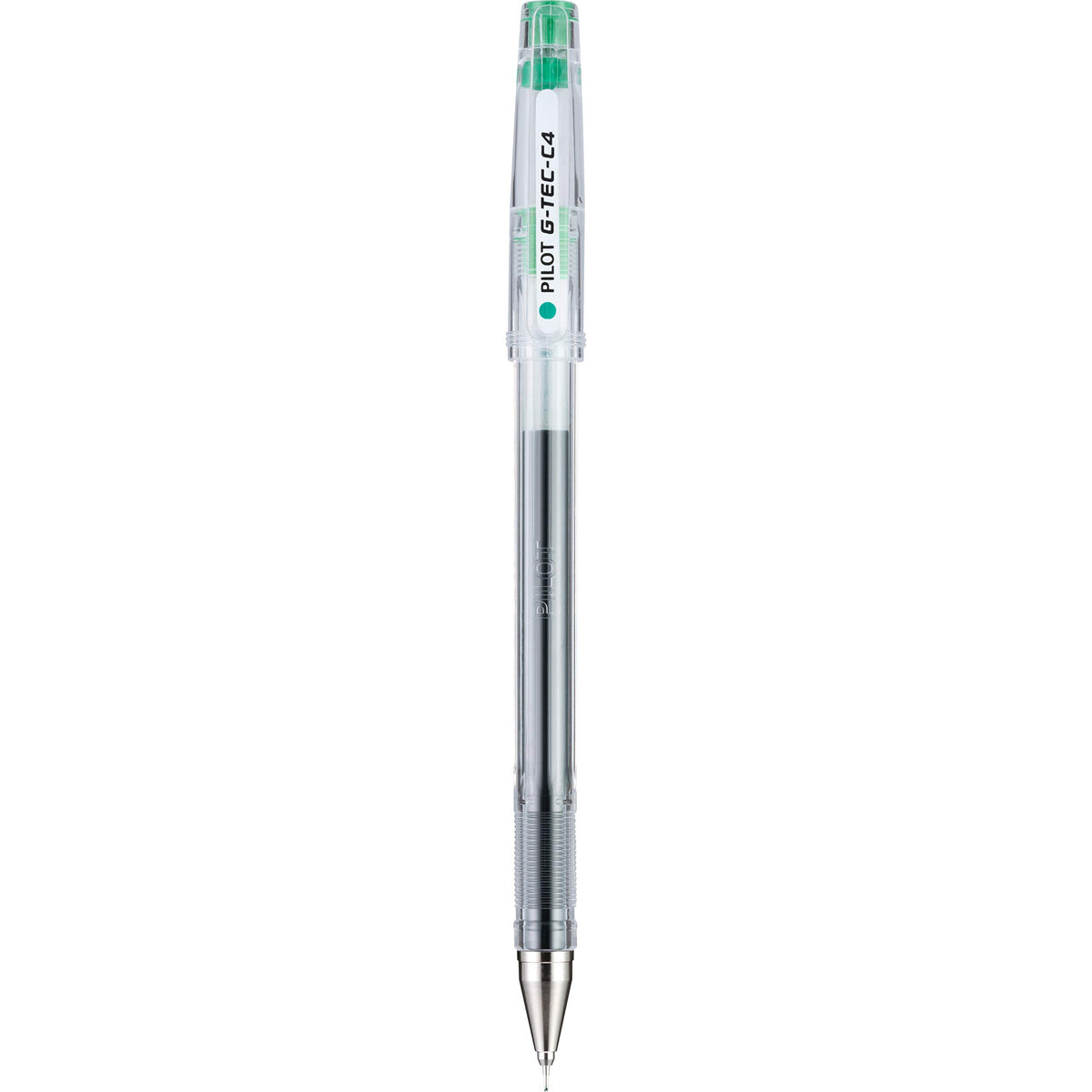 PILOT G-Tec-C Gel Ink Rolling Ball Pens, Ultra Fine Point (0.4mm), Green Ink, 12-Pack (35515)