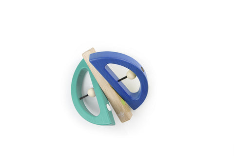Tegu Swivel Bug Magnetic Building Block Set, Teal & Blue