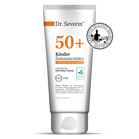 Dr. Severin 50+ kids sun cream I LSF SPF 50+ very high protection I Suitable for sensitive baby skin I vegan