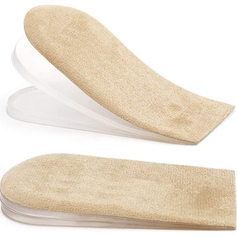 PrettSole Adjustable Heel Lifts(3 Layers), 5mm to 15mm Height Increase Insoles for Leg Length Discrepancy - Small Shoe Lifts for Women, Shoe Inserts Comfort Half Foot Pads for Heel Pain - 1 Pair