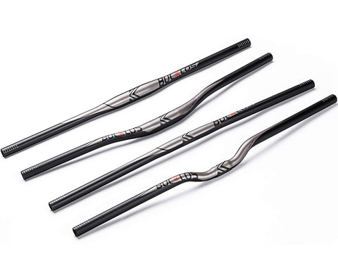 BUCKLOS 25.4/31.8mm Mountain Bike Handlebars Flat/Riser Bar, Aluminum Alloy MTB Handlebar 660/720/780mm, Premium Matter Mount Bikes Bicycle Handle Bar