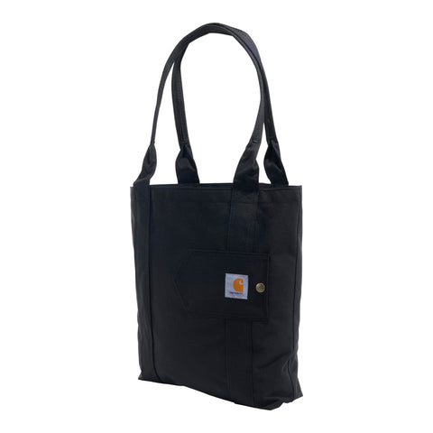 Carhartt Vertical, Durable Water-Resistant Bag, Open Tote (Black)