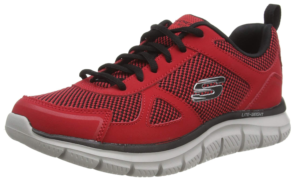 Skechers Track Bucolo Mens Sneakers Red/Black 9 UK