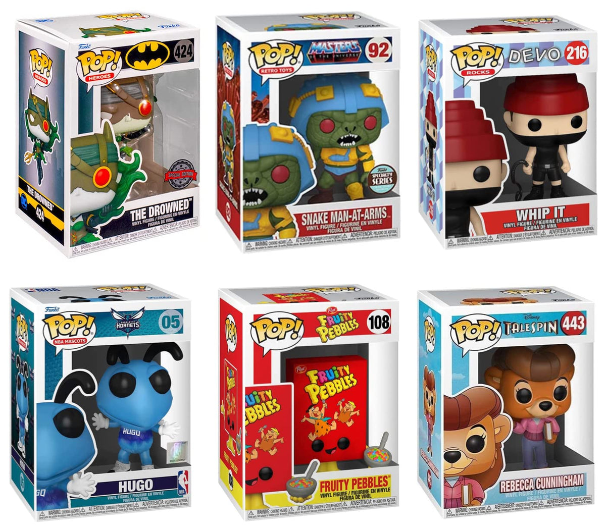 Funko Pop! Starter Pack - 6 Different Figures Including 2 Limited Editions - in Funko Inner Case